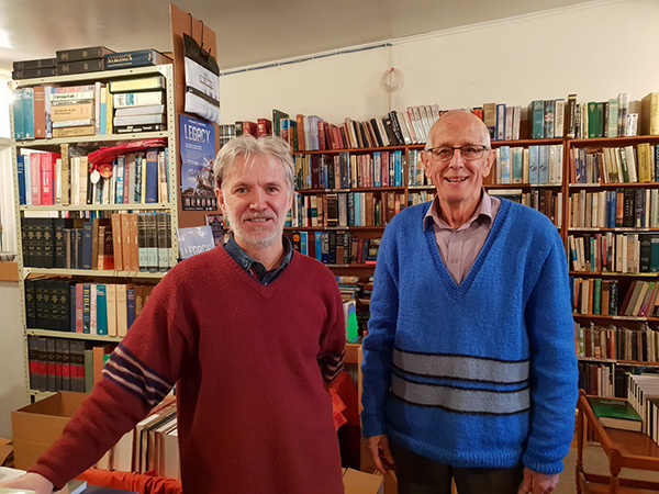 Evermore Books Ross Davidson and associate Bogdan Magolan Christian Resource Centre