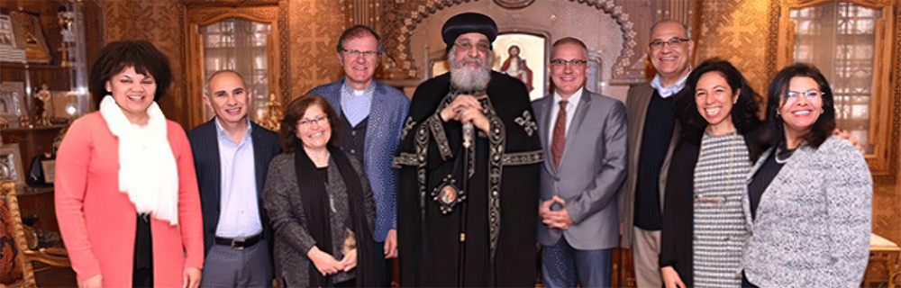 Meeting Coptic Pope Tawadros 1000x320
